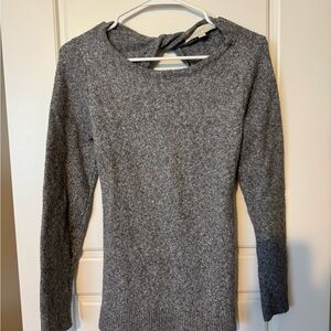 Ann Taylor Loft Gray Knit Sweater